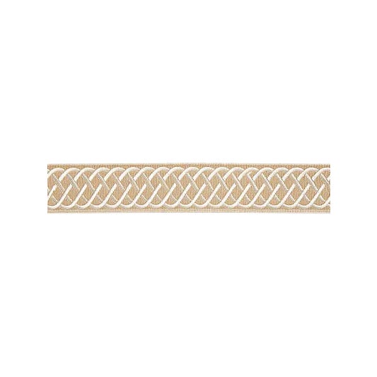 The pattern on this tape is inspired by a double helix, creating a delicately braided pattern that is embroidered on a...