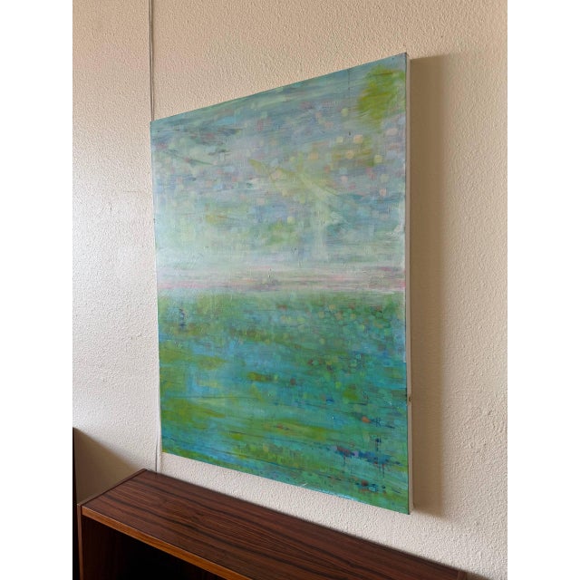 Abstract Large Abstract Landscape Painting by Gavin Mc Groggan – Original Signed Acrylic on Canvas, 30” X 40” For Sale - Image 3 of 10