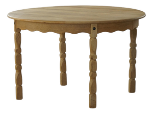 Danish Mid-Century Round Dining Table in Oak, 1960s
