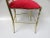 Brass and Red Velvet Chiavari Chair, Italy, 1960s For Sale - Image 15 of 18