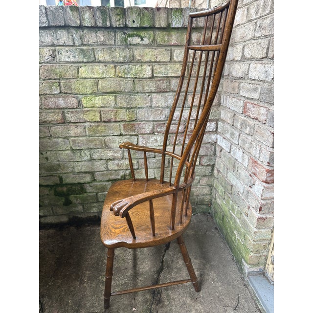 Traditional Baker Furniture Tall Windsor Chairs 1980s - Set of 5 For Sale - Image 3 of 10