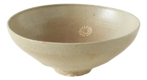 Celadon-Glazed Bowl with Stylized Floral Decoration