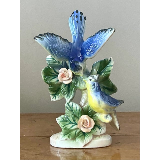 Mid 20th Century Vintage Regency Glazed Ceramic Bird For Sale - Image 5 of 7
