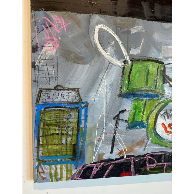 Textile Rock and Roll Painting on Canvas For Sale - Image 7 of 12