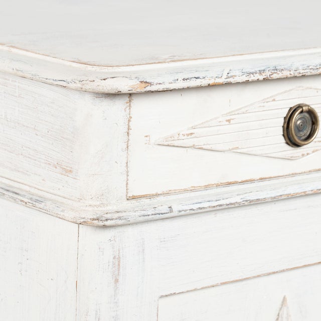 White 19th Century Swedish White Gustavian Pine Sideboard Buffet For Sale - Image 8 of 18