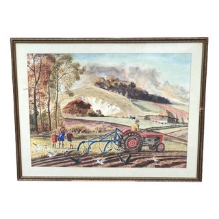 D. McCarthy, Untitled, Watercolor, Framed For Sale