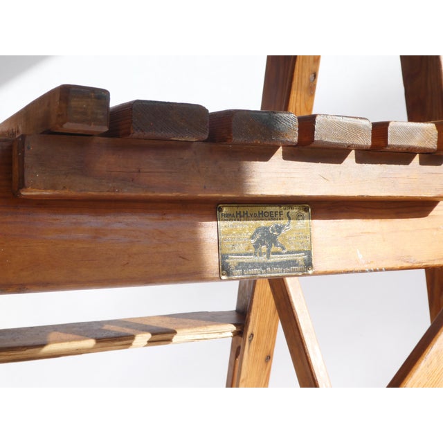 Antique Painters Wooden Ladder, 1890s For Sale - Image 9 of 11