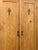 Antique European Pine Wardrobe Two Door Armoire Turned Feet, Natural Wood For Sale In Tampa - Image 6 of 17
