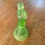Czech Green Glass Figure of Lady Flower Frog For Sale - Image 4 of 11