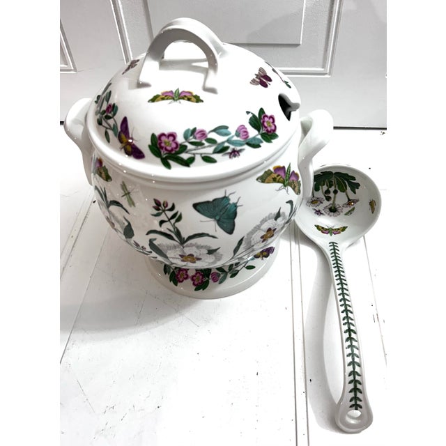 Mid-Century Modern Large Vintage Portmeirion Botanical Garden Soup Tureen With Ladle For Sale - Image 3 of 12