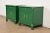 French Baker Furniture French Empire Green Lacquered Nightstands, Newly Refinished For Sale - Image 3 of 12