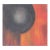 Late 20th Century Abstract Expressionist Painting of Sphere, Oil on Canvas - Unsigned For Sale