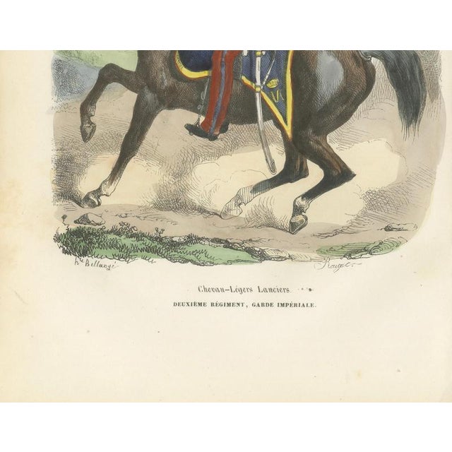 Chevau-Légers Lanciers, Imperial Guard Cavalry, 1843, Paper For Sale - Image 3 of 9