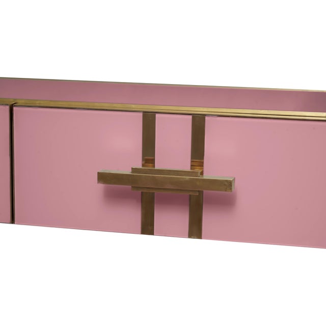 Pink Murano Glass Console Table from Justfurnituress SRL For Sale - Image 6 of 10