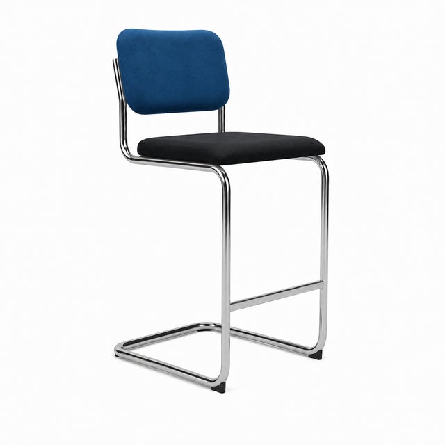 Knoll Knoll Cesca Fully Upholstered Counter Stool by Marcel Breuer (Set of 6) For Sale - Image 4 of 8