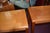 Pair Mobelfabrik Denmark Golden Solid Teak Wood Rectangular End / Side Tables - Mid Century For Sale - Image 11 of 17
