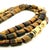1980s Italian 14k Gold Tiger’s Eye Diamond Sautoir Necklace For Sale In Miami - Image 6 of 15