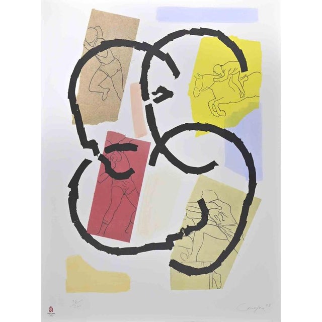 Contemporary Rafael Canogar, Los Juegos, Lithograph, 2008 For Sale - Image 3 of 3