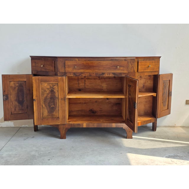 Large Antique Italian Walnut Sideboard, 1820 For Sale - Image 6 of 18