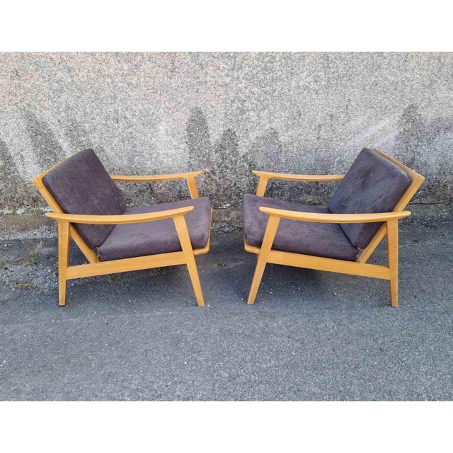 Scandinavian Modern Lounge Armchairs, Sweden, 1960s, Set of 2 For Sale - Image 4 of 16