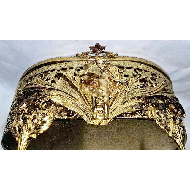 1950s 1950s Hollywood Regency Jewelry Trinket Box For Sale - Image 5 of 8