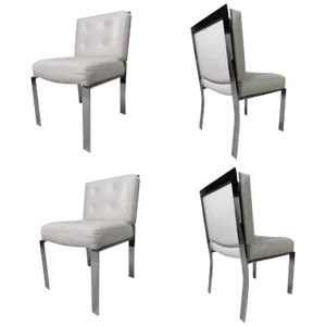 Mid-Century Milo Baughman Dining Chairs - Set of 4