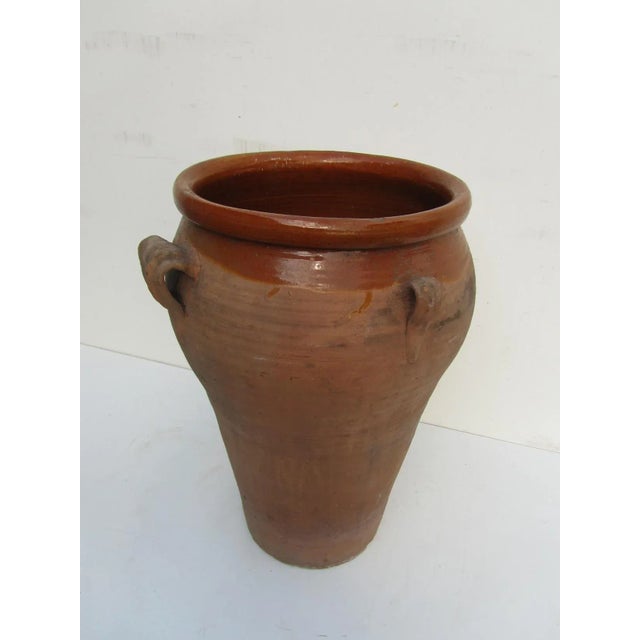 Vintage French Terracotta Earthenware Storage Pot, 1950s For Sale - Image 9 of 9