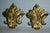 Vintage Set of Four Fleur-De-Lis Brass Ormolu For Sale - Image 9 of 11