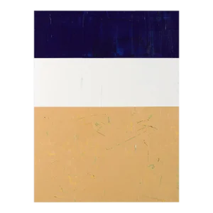 Contemporary Abstract Acrylic on Paper Mounted on Wood Panel Painting "Changing Stations" by Matthew Langley