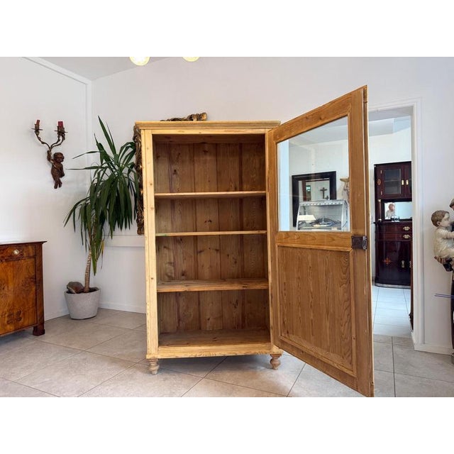 Biedermeier Farmhouse Wood Display Cabinet For Sale - Image 5 of 13