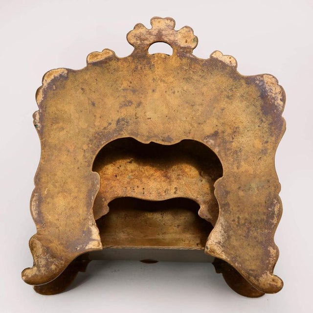 Metal Letter Holder in Bronze with Cloisonné Enamels For Sale - Image 7 of 9