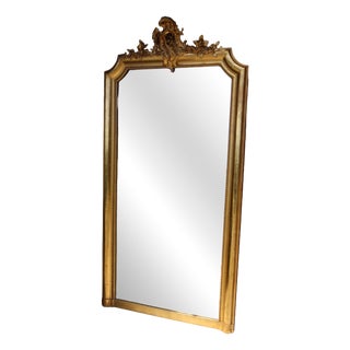 Large Louis XV Style Gilded Mirror, 1900 For Sale