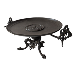 Antique Italian Grand Tour Bronze Patera Compote Tazza With Figures