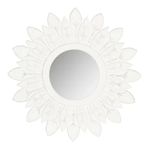King Mirror in White