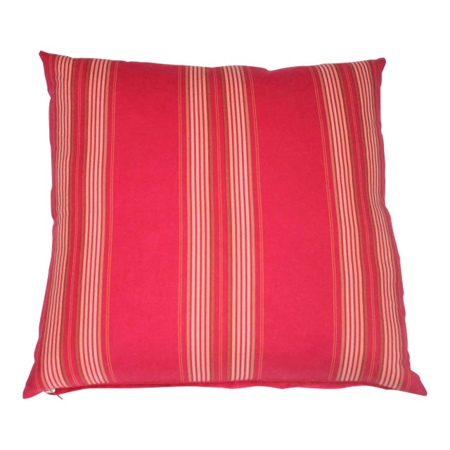 Vintage Red /Mustard Ticking For Sale