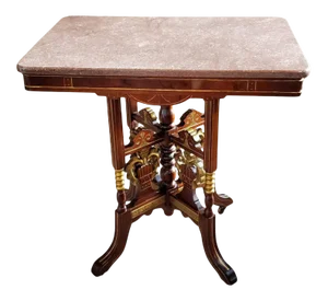 19th Century American Victorian Parlor Table