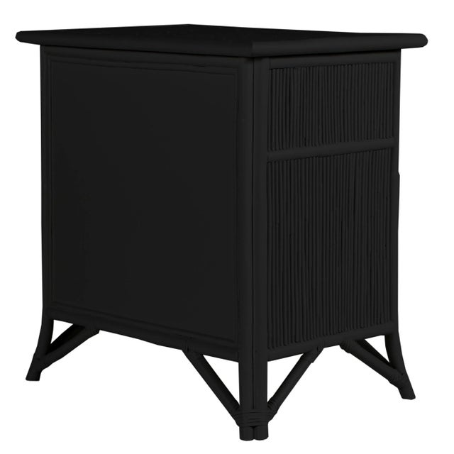 Coastal Aruba One-Drawer Nightstand - Black For Sale - Image 3 of 7
