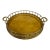 Vintage Large Round Brass Tray For Sale