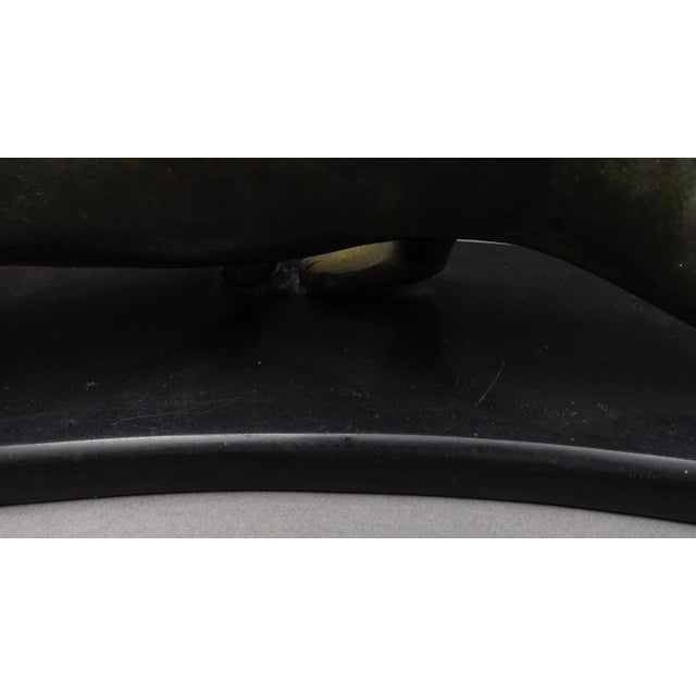 Georges Lavroff (Russian 1895-1961) Signed Bronze Panther Sculpture Slate Base For Sale - Image 9 of 9