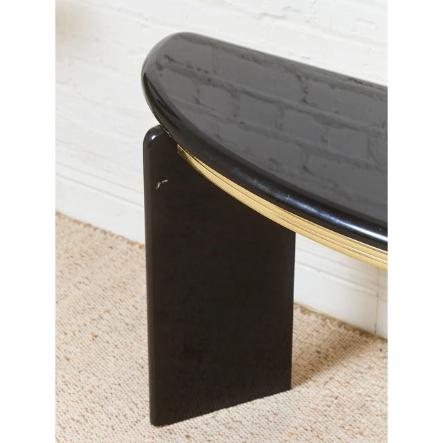 Half Moon Vintage Entry Table For Sale In Los Angeles - Image 6 of 7