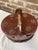 Antique Swedish country wooden firkin bucket historically used as a lidded sugar or butter bucket. The bucket design is...