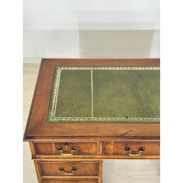 Vintage English Empire Desk in Mahogany For Sale - Image 4 of 12