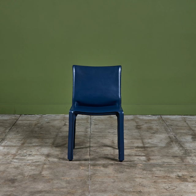 1970s Mario Bellini Cab Side Chair for Cassina For Sale - Image 5 of 18