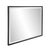 2020s Matte Black Rectangle Metal Mirror For Sale - Image 5 of 11