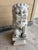 Chinoiserie Monumental 34" Vintage Cast Statue/Sculpture Concrete Foo Dog Guardian Lions - A Pair For Sale - Image 3 of 6