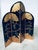 Asian Art Deco Revival Black and Gold Leaf Room Divider, 1980s For Sale - Image 6 of 18