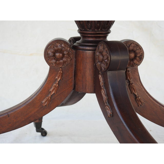 Mid-Century Sheraton Style Walnut Butterfly Drop-Leaf Table For Sale In Nashville - Image 6 of 13