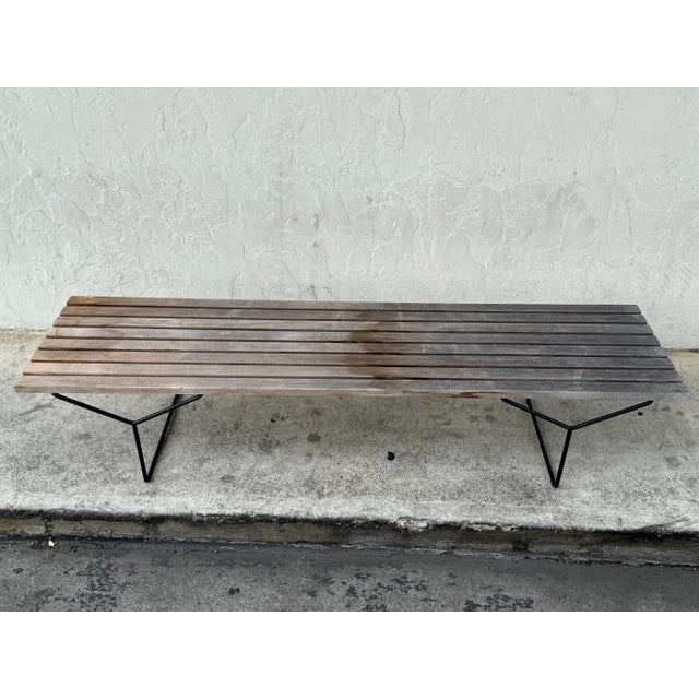 2010s Harry Bertoia for Knoll International Bench, Model 400 For Sale - Image 5 of 12