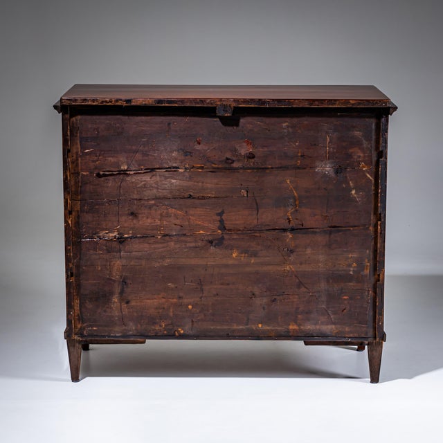 Wood Antique Biedermeier Writing Chest, 1820 For Sale - Image 7 of 14