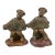 1920s Hubley Cast Iron Accordion Player Bookends on Banded Onyx - Pair For Sale